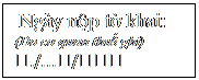 Text Box: Ngày nộp tờ khai:
(Do cơ quan thuế ghi)
…./...…/………
